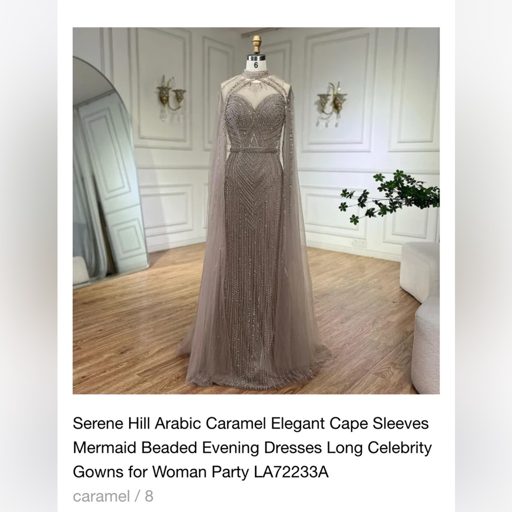 Serene Hill Cape Gown Dress